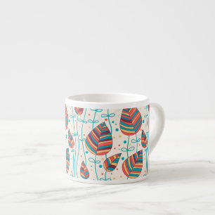 Floral pattern 5 2 espresso cup