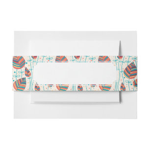 Floral pattern 5 2 invitation belly band