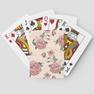 Floral pattern 5 2 playing cards