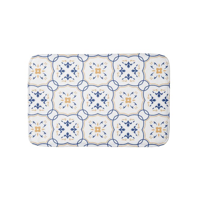 Floral Pattern 5 Bath Mat (Front)