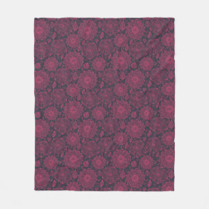 Floral Pattern 5 Fleece Blanket