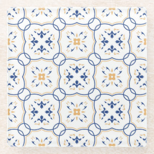 Floral Pattern 5 Glass Coaster