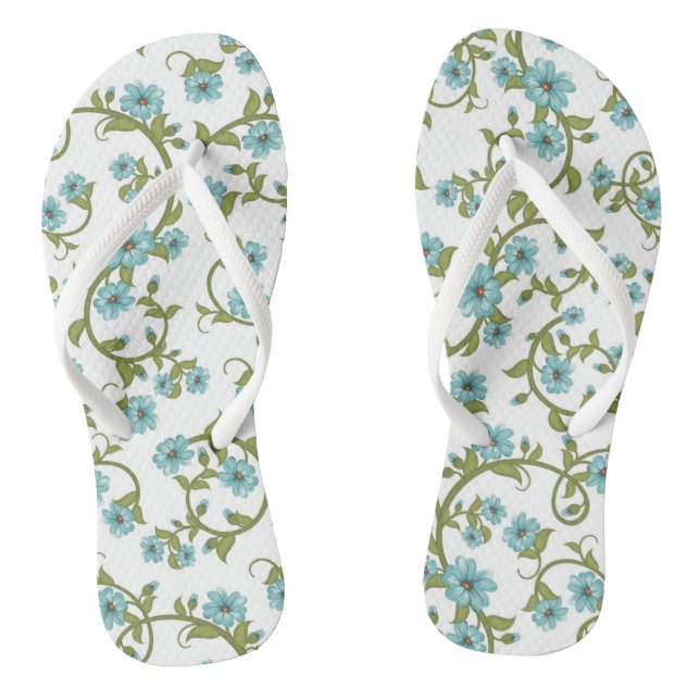 Floral Pattern 5 Jandals (Footbed)