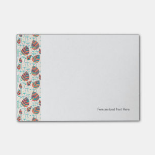 Floral pattern 5 post-it notes