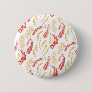 Floral pattern 6 cm round badge