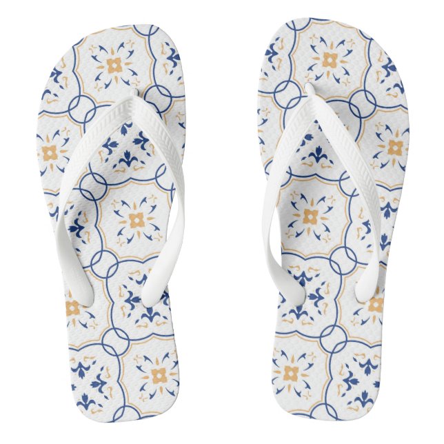 Floral Pattern 6 Jandals (Footbed)