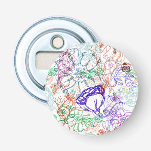 Floral Pattern 7 Bottle Opener