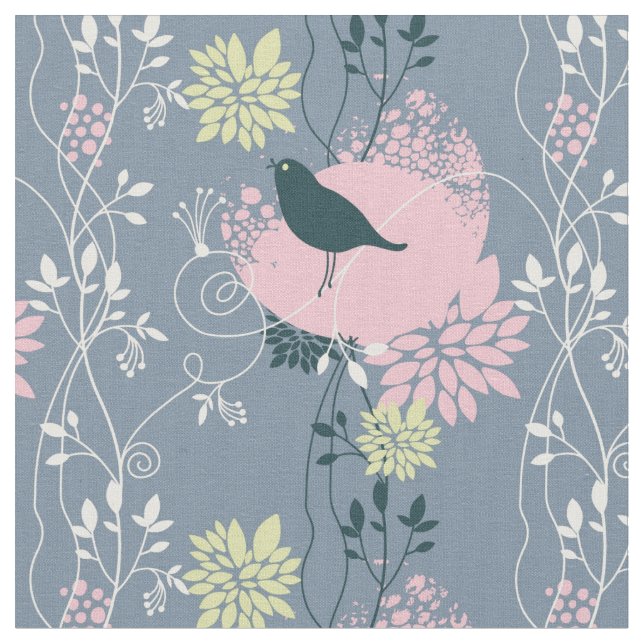 Floral Pattern 7 Fabric (Close Up)