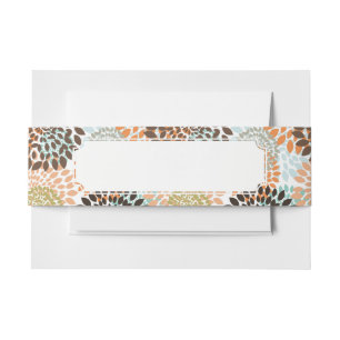 Floral Pattern 7 Invitation Belly Band