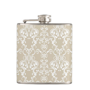 Floral Pattern 8 Hip Flask