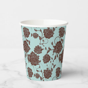 Floral Pattern 8 Paper Cups