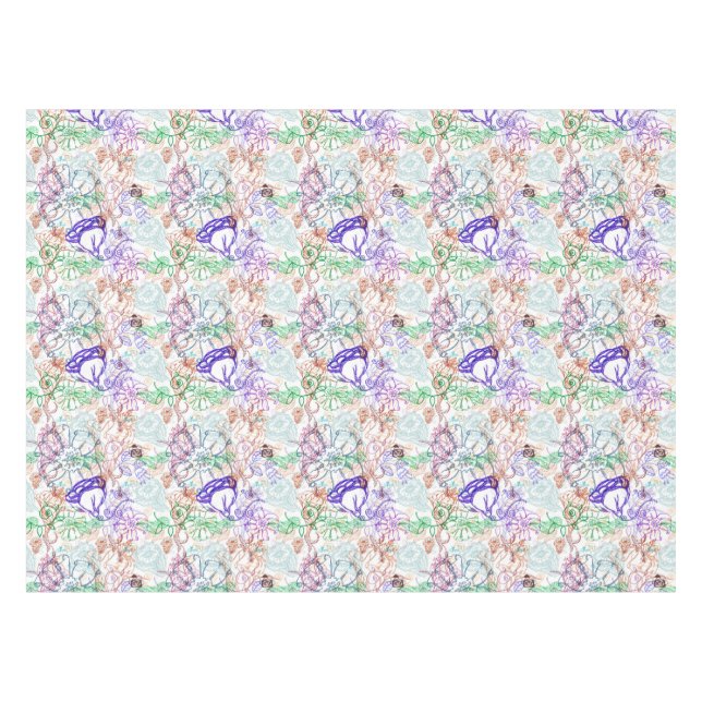 Floral Pattern 8 Tablecloth (Front (Horizontal))