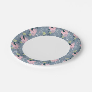 Floral Pattern 9 Paper Plate