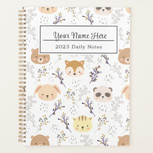 Floral Pattern, A Bouquet of Colourful Flowers Planner