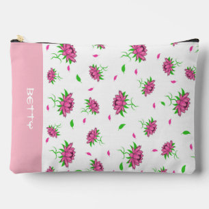 Floral pattern accessory pouch