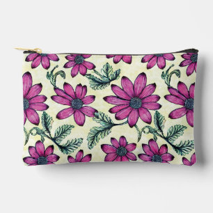 Floral pattern accessory pouch