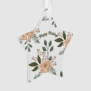 Floral Pattern - Acrylic Ornament