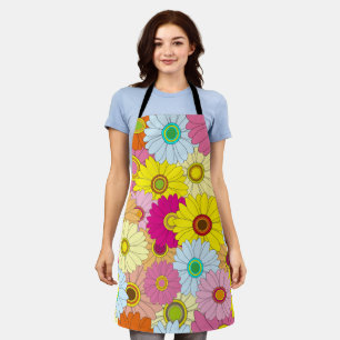 floral pattern apron