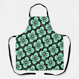 Floral pattern apron