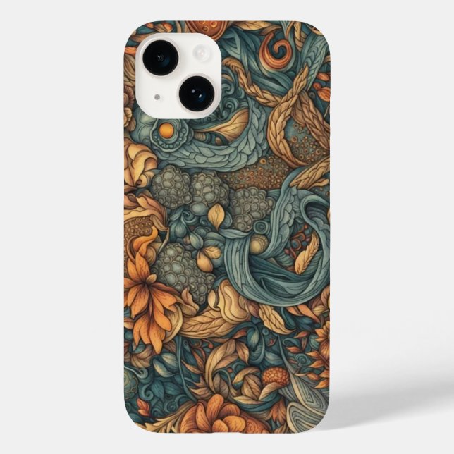 Floral Pattern Art Print - Nature Decor Case-Mate iPhone Case (Back)