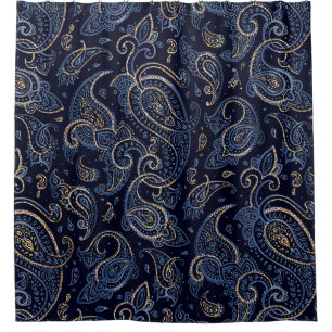 Floral pattern, background In art nouveau style, v Shower Curtain