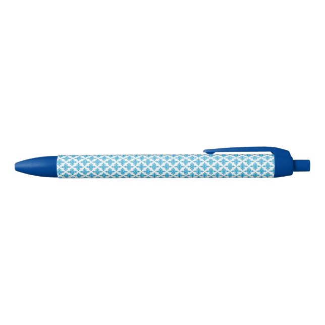 Floral Pattern Black Ink Pen (Top)