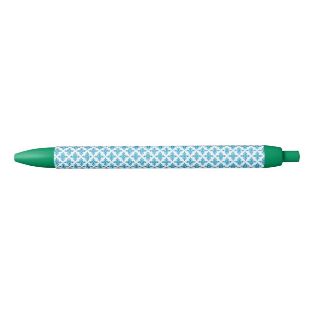 Floral Pattern Black Ink Pen (Front)