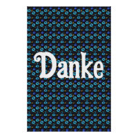 Floral pattern blue flowers