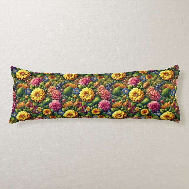 Floral Pattern Body Cushion (Front)