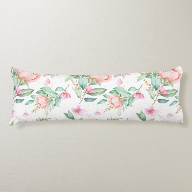 Floral Pattern Body Cushion (Front)