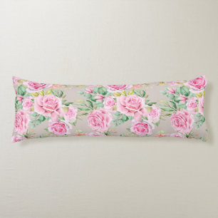 Floral Pattern Body Pillow