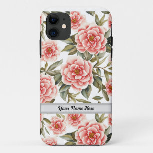Floral Pattern Camellia Flowers Case-Mate iPhone Case
