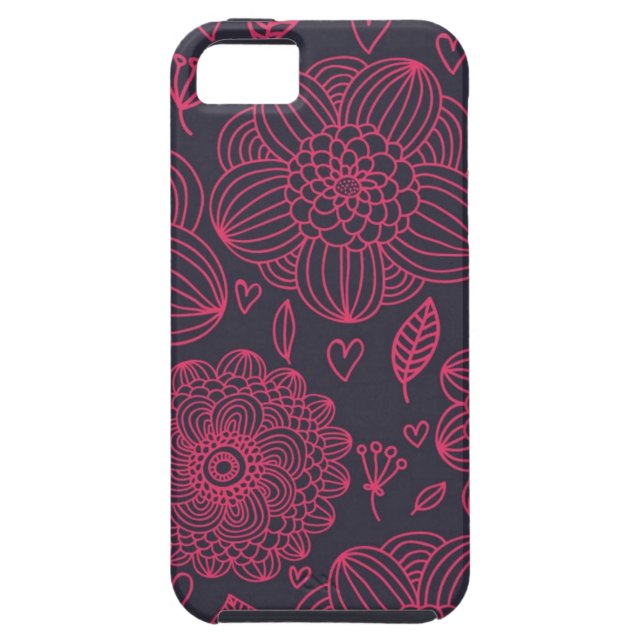 Floral Pattern Case-Mate iPhone Case (Back)