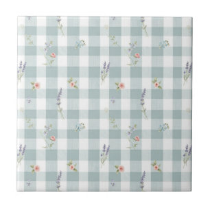 Floral Pattern Ceramic Tile