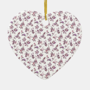 Floral Pattern Ceramic Tree Decoration