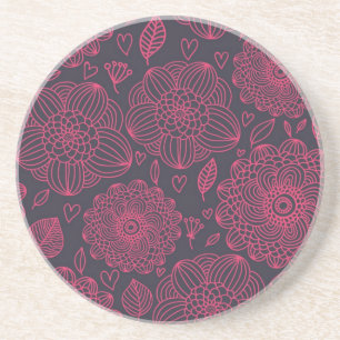 Floral Pattern Coaster