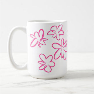 Floral pattern coffee mug