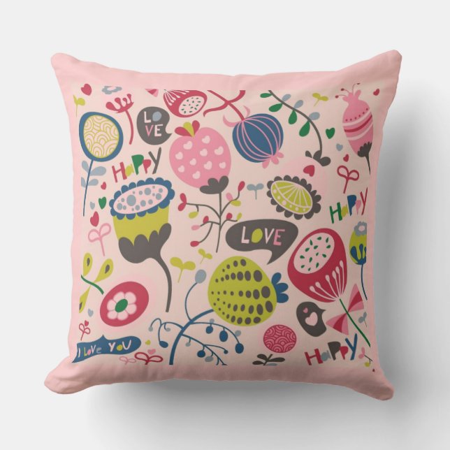 Floral Pattern Cushion (Front)