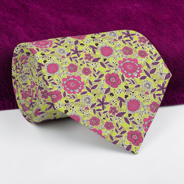 Floral Pattern Custom Necktie (Creator Uploaded)