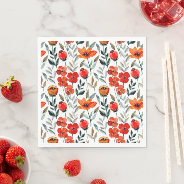 Floral pattern cute napkin (Insitu)