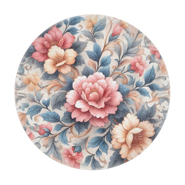 Floral pattern cutting board (Front)
