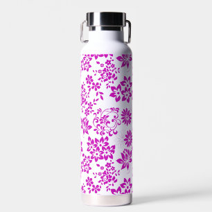 Floral pattern D02.pink.b Water Bottle