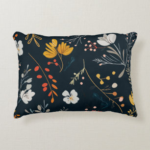 Floral Pattern Decorative Cushion