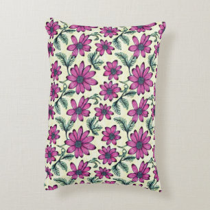 Floral pattern decorative cushion