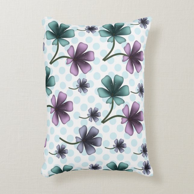 Floral pattern  decorative cushion (Front(Vertical))