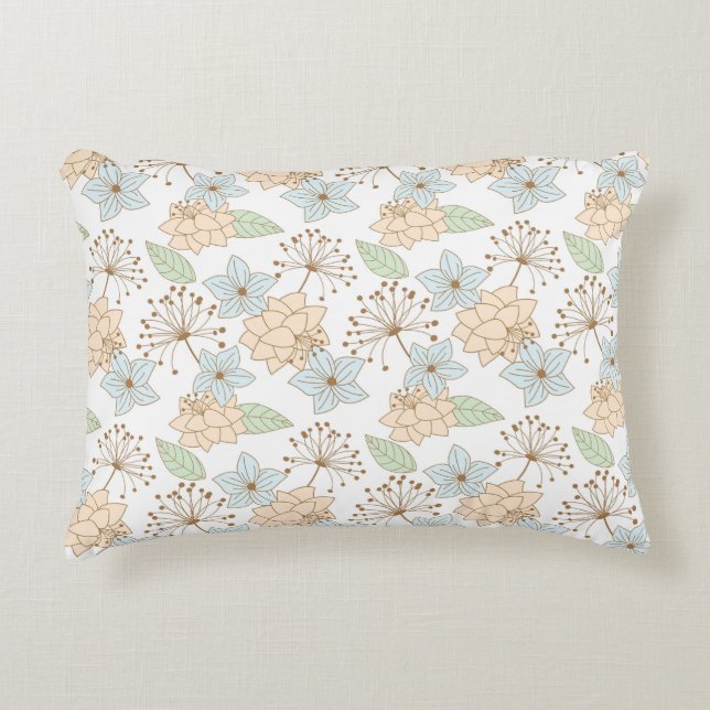 Floral pattern  decorative cushion (Front)