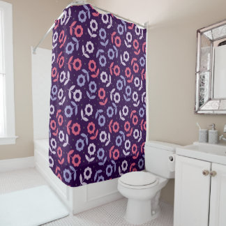 Floral Pattern Design Gothic Inspired Palette Shower Curtain
