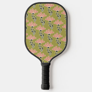 Floral Pattern Design Pickleball Paddle