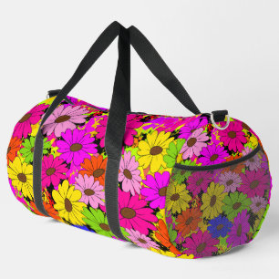 Floral pattern duffle bag