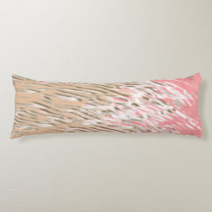 Floral pattern featuring vibrant red flowers, soft body cushion